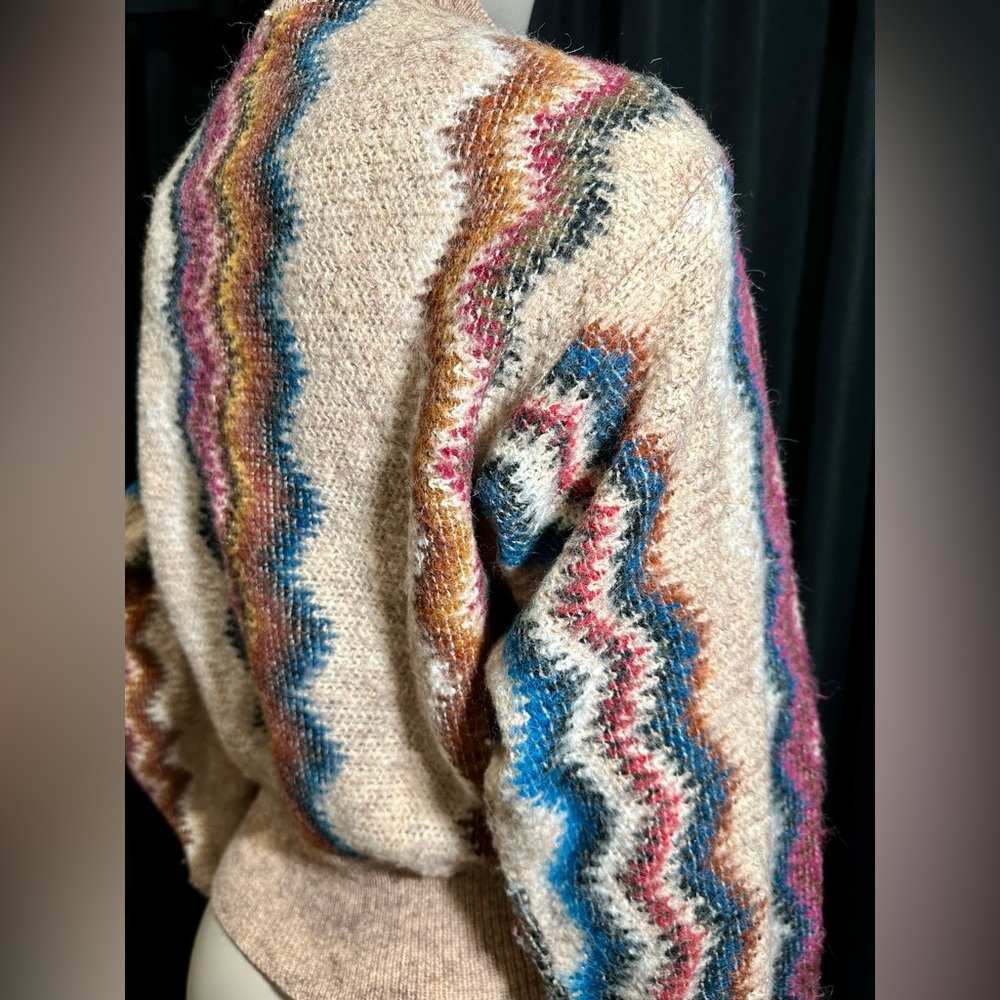 Vintage 20 ANS Mariea Kim Womens Size M Multicolor Knit Pullover Sweater 80’s - Picture 5 of 9